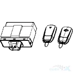 System bezkluczykowy PKE passive keyless entry Kymco DT X360