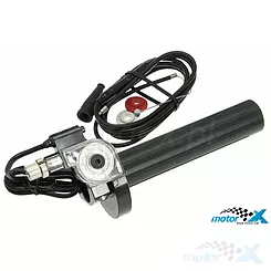 Rollgas SSP CNC Type, krótki skok, czarny (z linką gazu)