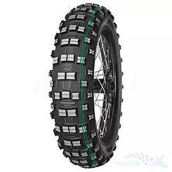 Opona motocyklowa offroad Mitas 140/80-18 TERRA FORCE-EF SUPER SOFT 70M TT (PODWÓJNY ZIELONY PASEK) tył