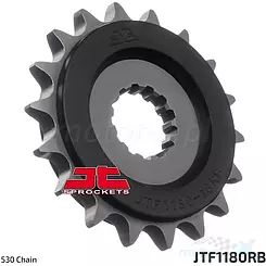 Zębatka przednia 530 19 zębów, RB - gumowa prowadnica łańcucha, JT Sprockets JTF1180
