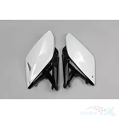 Osłony tylne górne komplet biało-czarne UFO Plast Yamaha RMZ 250 10-18