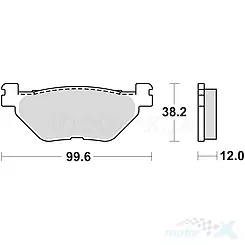 Klocki hamulcowe Braking Semi Metallic 868SM1