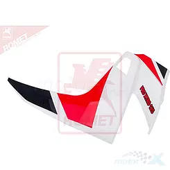 Osłona przednia boczna lewa biało-czerwona Zipp Pro XT RS 125