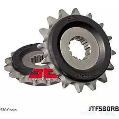 Zębatka przednia 530 17 zębów, RB - gumowa prowadnica łańcucha, JT Sprockets JTF580 