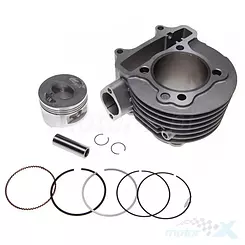 Cylinder kompletny 57.40mm 150cc żeliwo sworzeń 15mm 152QMI/157QMJ (GY6 125-150) 4T