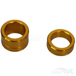 Tulejki dystansowe koła przedniego, czarne, Accel WSF07G YAMAHA YZF 250 / 450 '14-'23, YZ 250 FX / 450 FX '15-'23, WRF 250 '21-'23, WRF 450 '19-'23