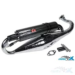 Wydech Stage6 Pro Replica chrom / carbon, Morini / Suzuki / TGB