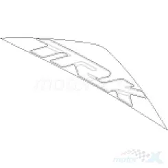 Naklejka osłony zbiornika paliwa prawa Benelli TRK 702 X Forest Green / Antracite Grey