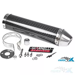 Końcówka tłumika Giannelli Enduro Carbon, Aprilia RX / SX 50 06-15 / Derbi Senda X-Treme 50 (E)