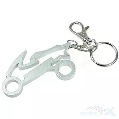 Brelok motocykl metalowy srebrny