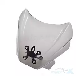 Szyba czołowa, transparentna, 300x265x70mm, Benelli 502C