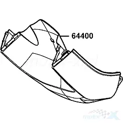 Osłona przednia dolna niebieski B4P Kymco Grand Dink