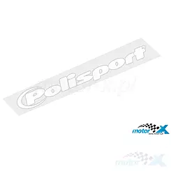 Naklejka Polisport 115x20mm, biała