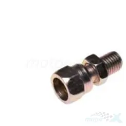 Śruba regulacji linki, z nakrętką, gwint M6x0.75mm, krótka, WM Motor, MZ ETZ