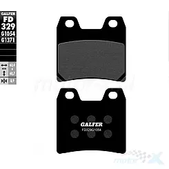 Klocki hamulcowe Galfer Semi Metal Street FD329G1054