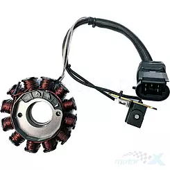 Stator iskrownik, stojan alternatora, 12 cewek, Abiwa, Piaggio 125 / 250