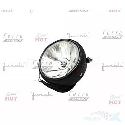 Reflektor przód komplet (czarny) Ferro 125