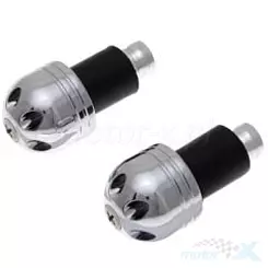 Końcówki kierownicy 18mm chrom 2 sztuki