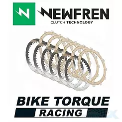 Tarcze sprzęgła z przekładkami, 17 sztuk, Newfren Racing F1485SR (EBS5651R)
