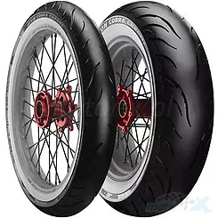 Opona motocyklowa szosowa Avon 130/90-16 (MT90B16) COBRA CHROME WSW 74H TL REINF biały bok, przód