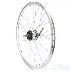 Felga tylna, koło rowerowe 26", O/EUROLINE V, srebrna, Shimano NEXUS-7, ocynk
