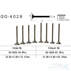 Zawór wydechowy Vesrah GG-4028-EX