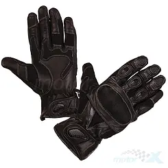 Rękawice motocyklowe, czarne, Modeka Sahara Short