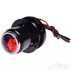 Lampa tylna z podświetleniem tablicy, z homologacją, okrągła, WM Motor 6136, Lucas