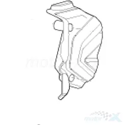 Pokrywa zębatki przedniej, czarny BG, Benelli TRK 702 / TRK 702 X