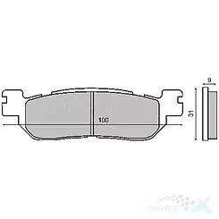 Klocki hamulcowe RMS Yamaha ABS