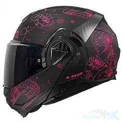 Kask szczękowy LS2 FF910 Advant II Sophia Czarno-Różowy
