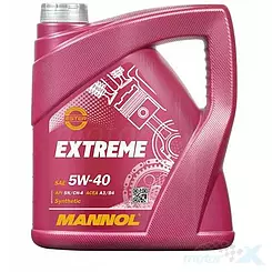 Olej silnikowy samochodowy 5W40 syntetyczny 4L, Mannol Extreme 7915