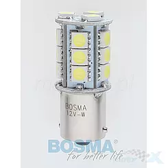 Żarówka 18xLED BA15S 12V/4W (24W), SMD 5050 320lm 360°, biała 6000K Bosma