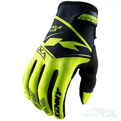 Rękawice motocyklowe offroad dziecięce, żółto-czarne, Kenny Racing Brave Junior