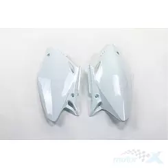 Osłony boczne białe Honda CRF 450R 02-04