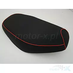Siedzenie czarno-czerwone Zipp Otis / Kingway Coliber Fartt / Motobi Wilga 3