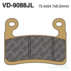 Klocki hamulcowe VD-9088JL SinterED METAL
