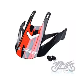 Daszek kasku mx437 evo roar black red