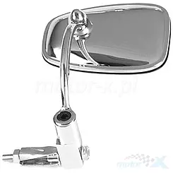 Lusterko na końcówki kierownicy 22mm, prawe lub lewe, chrom, owalne, 125x95mm, 1 sztuka, Vicma Custom Handlebar