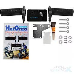 Manetki podgrzewane, na kierownicę 22mm, z panelem sterującym, Oxford HotGrips Essential Commuter