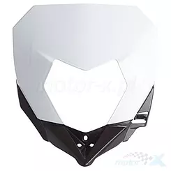 Osłona lampy przedniej, biały, Polisport