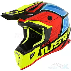 Kask JUST1 J38 BLADE Red-Blue-Yellow-Black