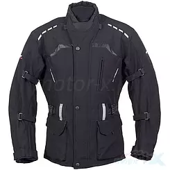 Kurtka tekstylna, długa, softshell, czarna, Roleff 