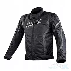 Kurtka motocyklowa męska, wodoodporna, wiosna, jesień, zima, LS2 Gate Man Black Dark Grey