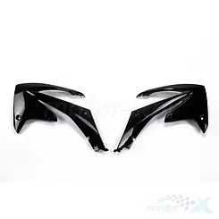 Osłony chłodnicy czarne UFO Plast Honda CRF 250 R / 450 R 09-13
