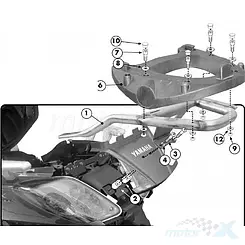 Stelaż kufra centralnego Kappa Yamaha X-MAX 125/250 (05-09) ( Z PŁYTĄ MONOKEY )