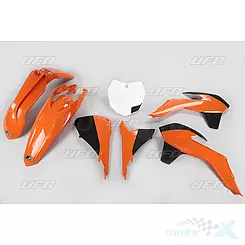 Zestaw osłon nadwozia pomarańczowo-czarne UFO Plast KTM SX / SX-F 13-16