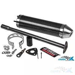 Końcówka wydechu Giannelli Strada Carbon, Aprilia RS 50 06- / Derbi GPR 50 04-08 (E)