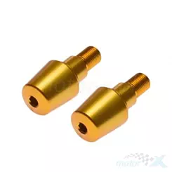 Końcówki kierownicy gwint M16x1.5 mm 2 sztuki złote Yamaha 