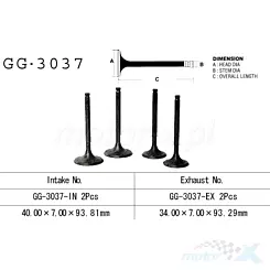 Zawór ssący Vesrah GG-3037-IN